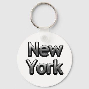 Industrielles New York - auf Weiß Schlüsselanhänger