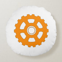 Industrielles oranges Zahnrad