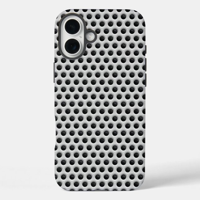 Industrieverbundteile Moderne Polka Dots iPhone 16 Plus Hülle (Rückseite)