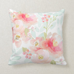 Indy Blüten-Rosa-Plüsch-Kissen Kissen