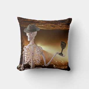 "Indy" Bones Halloween-Skelett-Wurfkissen Kissen