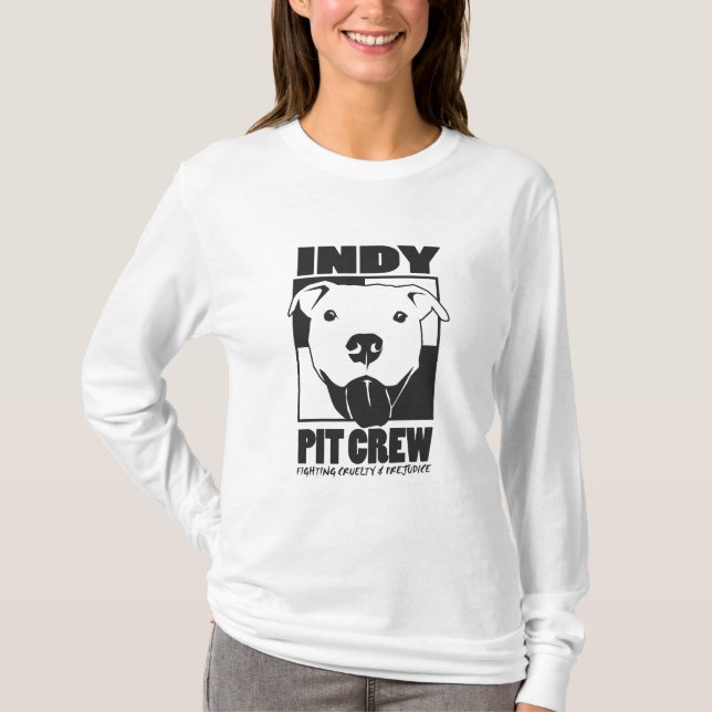 Indy Gruben-Crew-Damen-LogoHoodie T-Shirt (Vorderseite)