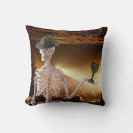 "Indy" Knochen Halloween Skelettwurfkissen Kissen