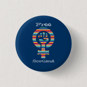 Indy schottische Unabhängigkeits-feministisches Button