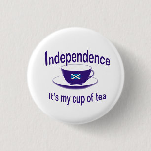 #indyref Unabhängigkeit meine Tasse Tee Knopf Button