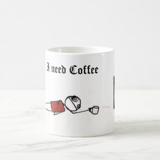 ineedcoffee, benötige ich Kaffee Kaffeetasse