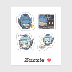 Ineffa Genshin Impact 4er Stickerbogen Aufkleber
