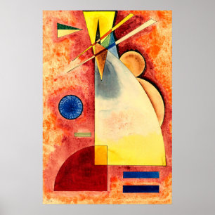 Ineinander Intermingling, Kandinsky  1928  Poster