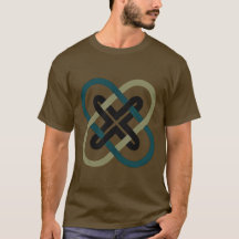 Ineinandergreifendes X-Dunkles T-Shirt