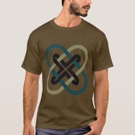 Ineinandergreifendes X-Dunkles T-Shirt