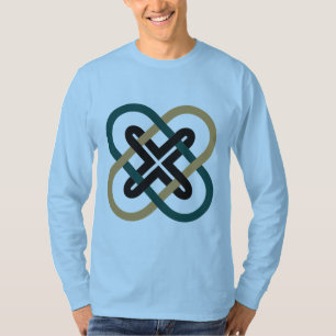 Ineinandergreifendes X Herren Langarm T-Shirt