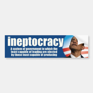 ineptocracy - AntiObama Autoaufkleber
