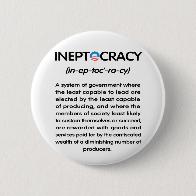 Ineptocracy Button (Vorderseite)