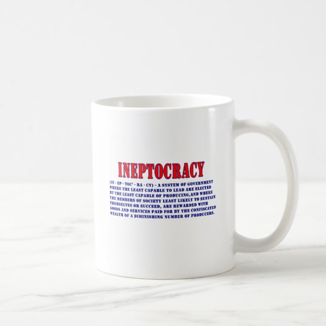 INEPTOCRACY DEFINITION KAFFEETASSE (Rechts)