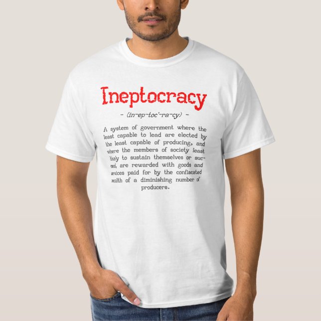 Ineptocracy Definitions-T - Shirt (Vorderseite)