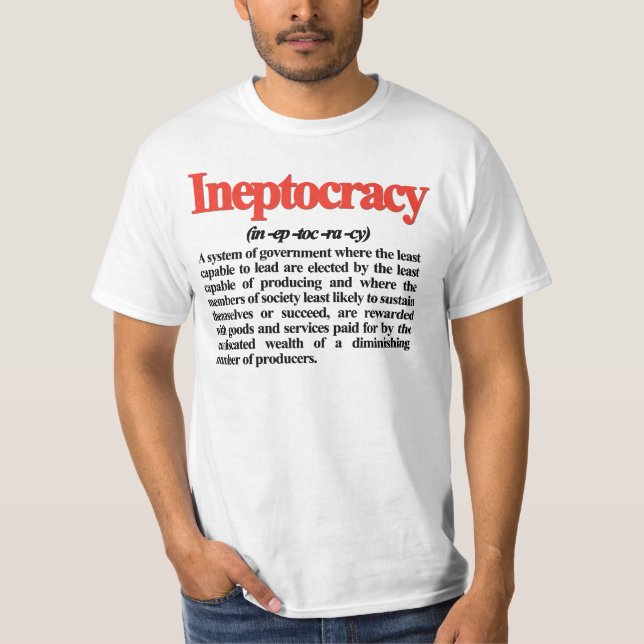 Ineptocracy Definitions-T - Shirt (Vorderseite)