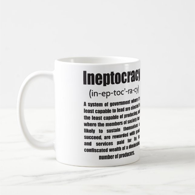 Ineptokratie Kaffeetasse (Links)