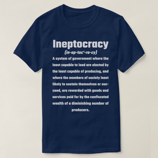 Ineptokratie T-Shirt (Design vorne)