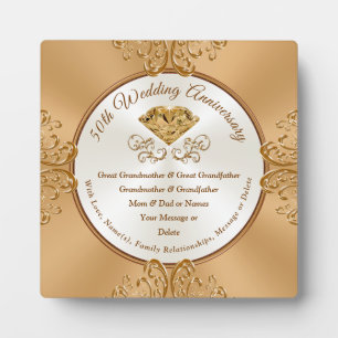 Inexpensive Ohrs for 50th Wedding Anniversary Fotoplatte