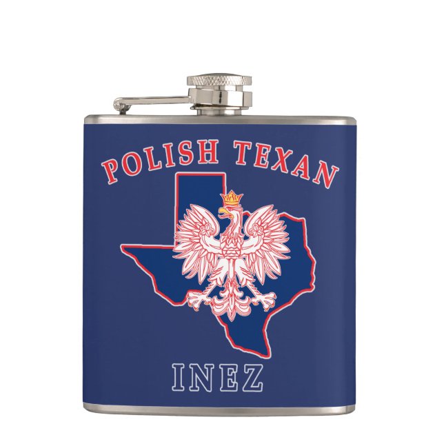 Inez Polish Texan Flachmann (Vorderseite)