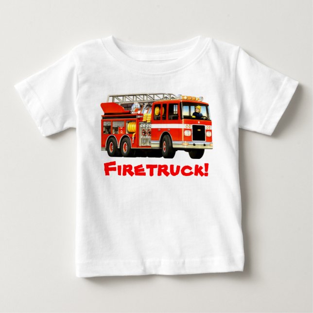 Infant Fire Truck Baby T-shirt (Vorderseite)