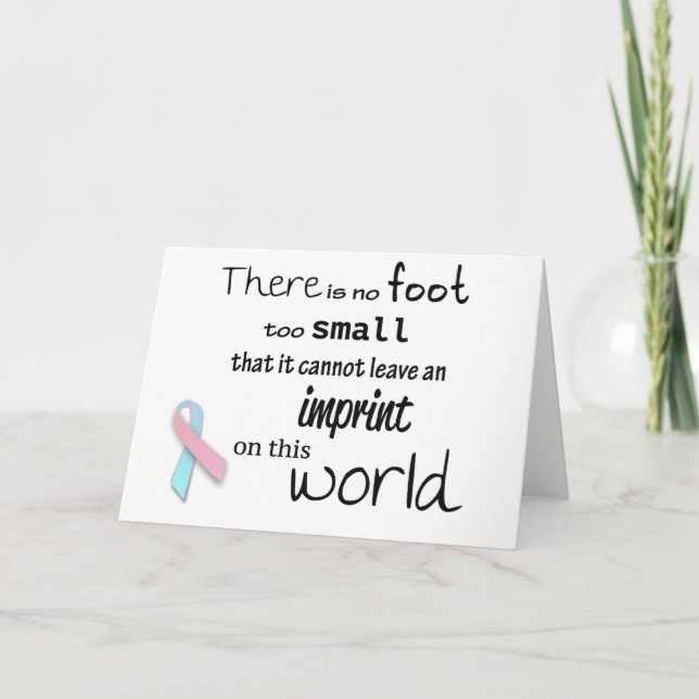 Infant loss awareness greeting card karte (Vorderseite)