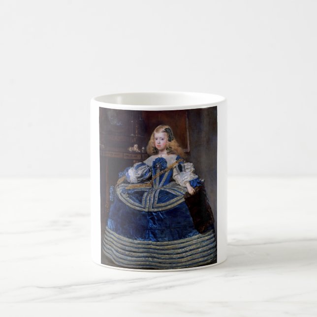 Infanta Margarita Teresa Blue Dress, Velazquez Kaffeetasse (Mittel)