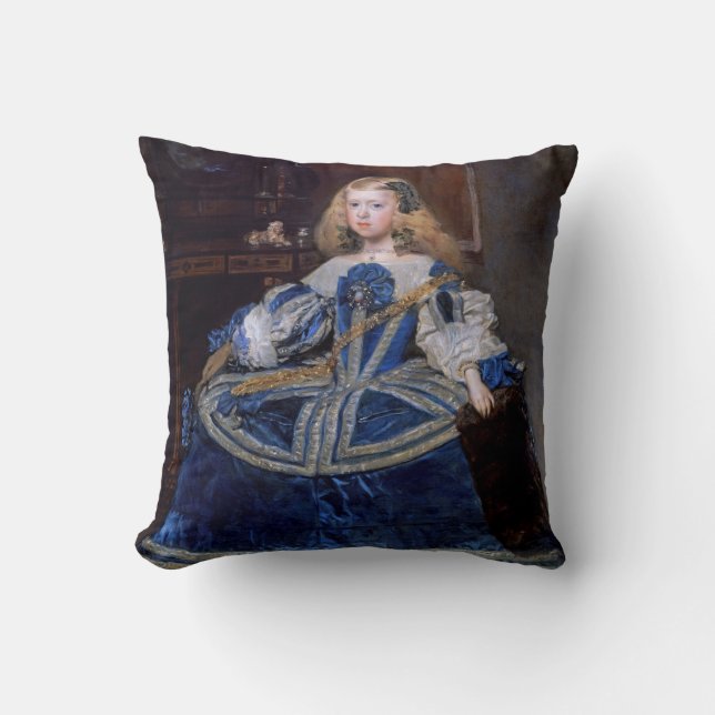 Infanta Margarita Teresa Blue Dress, Velazquez Kissen (Vorderseite)