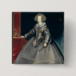 Infanta Maria Theresa (1638-83) c.1646 (Öl kann a Button