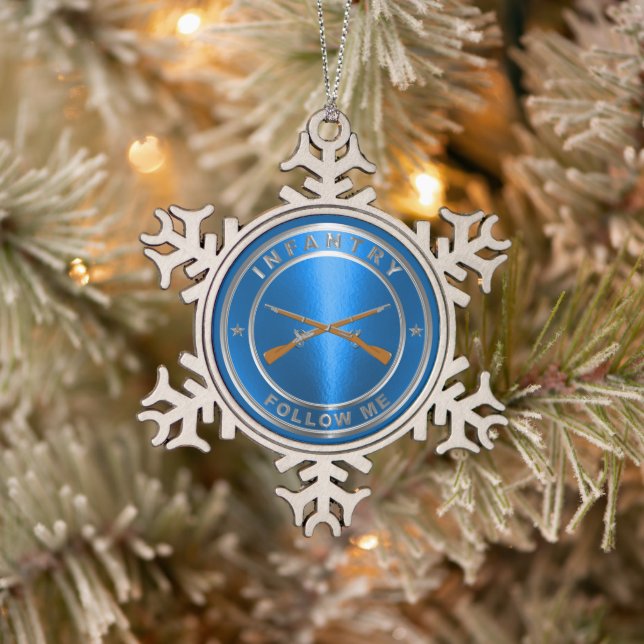 Infanterie Schneeflocken Zinn-Ornament (Baum)