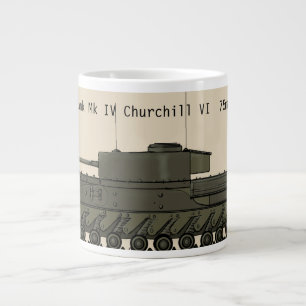 Infanterie Tank Mk IV Churchill VI Classic British Jumbo-Tasse