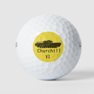 Infanterie Tank Mk IV Churchill VI Golf Balls. Golfball