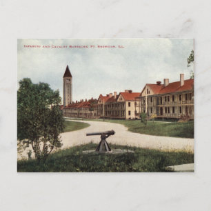 Infanterie- und Kavalleriekaserne Ft. Sheridan IL  Postkarte
