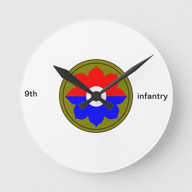 Infanterieuhr Runde Wanduhr (Vorderseite)