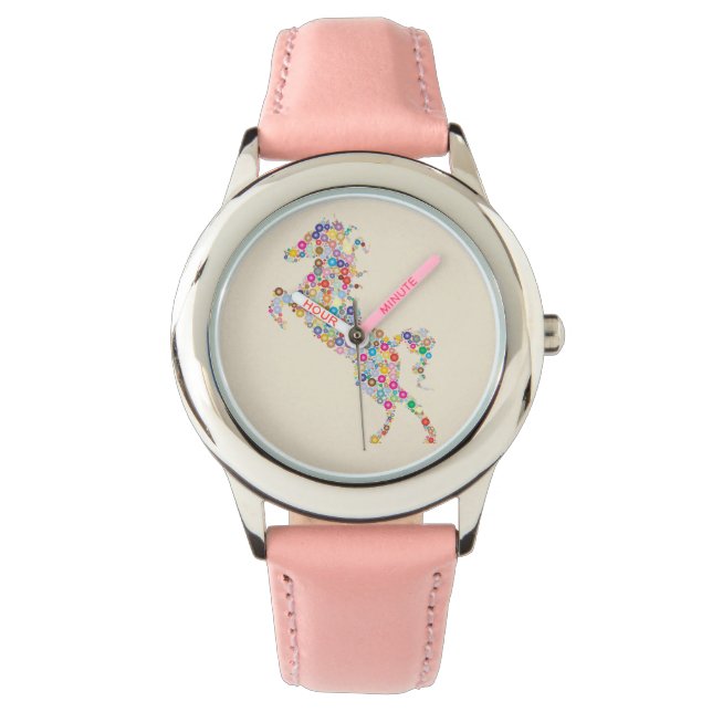 Infantile Uhr Pferd (Vorderseite)
