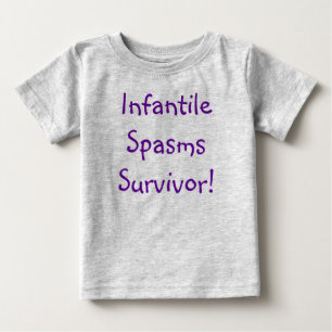 Infantiler Krampf-Überlebender! Baby T-shirt