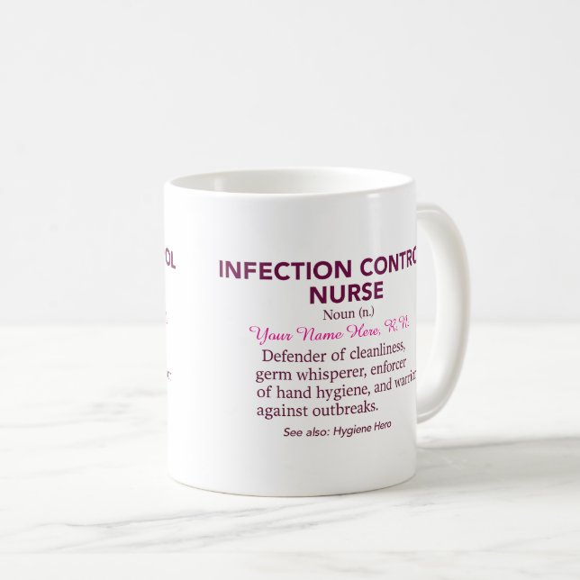 Infektionskontrollkrankenschwester Definition – Lu Kaffeetasse (VorderseiteRechts)