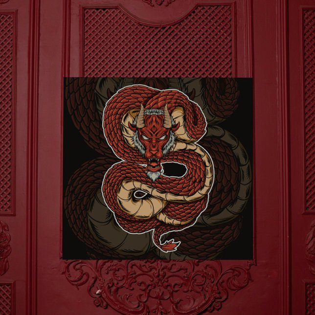 Infernal Serpent Red Dragon Poster (Von Creator hochgeladen)