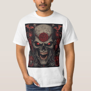 Infernaler Schädelkönig – Dunkle Horror-Dämonensch T-Shirt