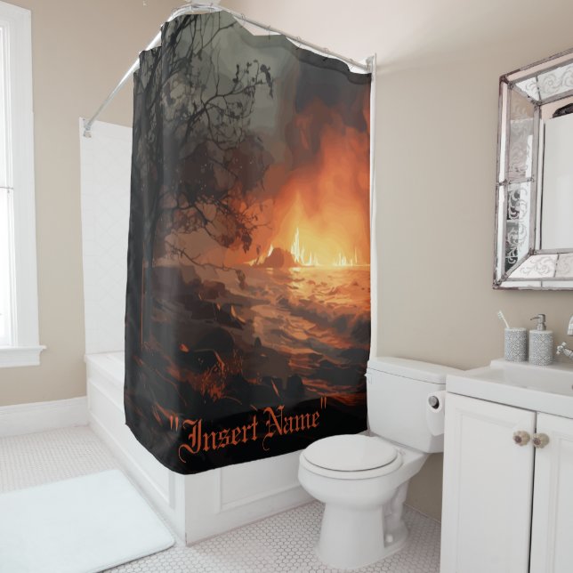Inferno Duschvorhang (Beispiel)