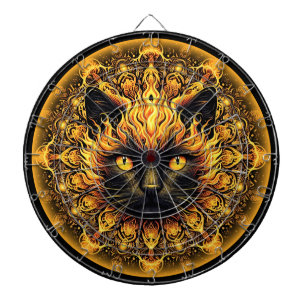 Inferno Kitty Mandala Dartscheibe