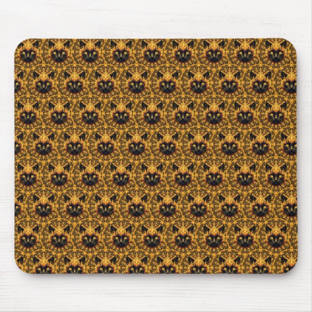 Inferno Kitty Mandala Mousepad (Vorne)