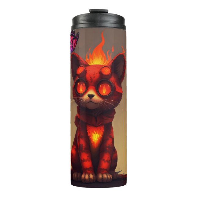 Inferno Kitty Thermosbecher (Vorderseite)