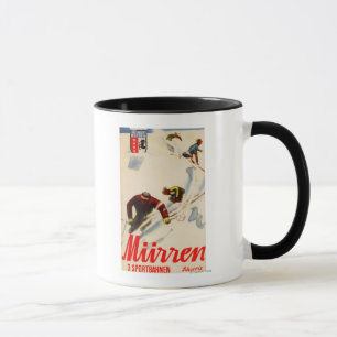 Inferno läuft förderndes Plakat Tasse