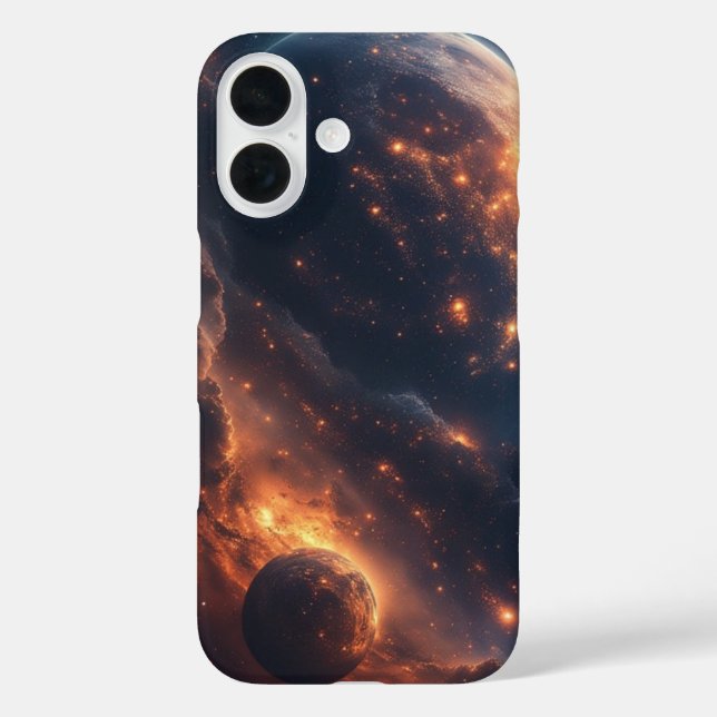 Inferno-Nebel steigt iPhone 16 Hülle (Rückseite)