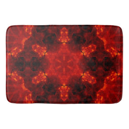 Inferno Nexus - Fiery Kaleidoskop Art Badematte