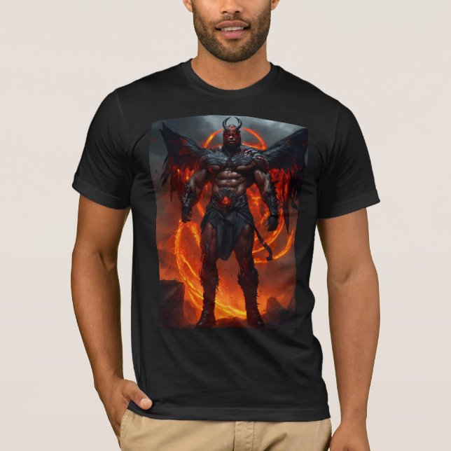 Inferno Sentinel : Fearsome Demon Warrior T-shirt (Devant)
