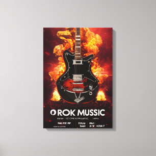 Inferno Strings: Rockmusik entfesselt Leinwanddruck