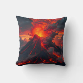 Inferno Summit – Vulkanische Fantasy-Landschaftsde Kissen