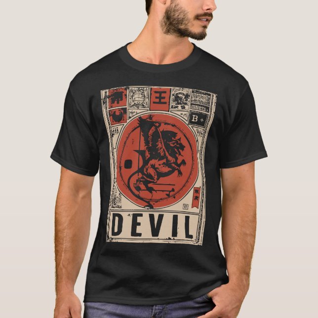 Inferno Throne - Der Teufel König im Verzierten Zo T-Shirt (Vorderseite)